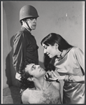 Cara Duff-MacCormick [right] and unidentified others in the 1972 McCarter Theatre production of Agamemnon