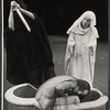 Priscilla Smith and unidentified in the stage production Agamemnon