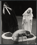 Priscilla Smith and unidentified in the stage production Agamemnon