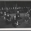 Priscilla Smith [center] and ensemble in the stage production Agagmemnon