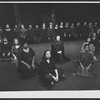 Priscilla Smith [center] and ensemble in the stage production Agagmemnon