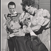 Roy Scheider [standing], John Heffernan and Cynthia Bebout in the stage production The Alchemist