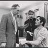 Vanya Franck, Terence Stamp and unidentified in rehearsal for the stage production Alfie
