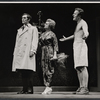 Terence Stamp, Margaret Courtenay, and unidentified actor in the stage production Alfie!