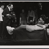 Ray Bolger (second from left), Eileen Herlie (on bed), and cast members in the stage production All American