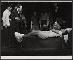 Ray Bolger (second from left), Eileen Herlie (on bed), and cast members in the stage production All American