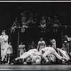 Ray Bolger (left) and cast members in the stage production All American