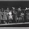 Ray Bolger and cast members in the stage production All American