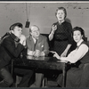 John Karlen, John Sharp, Marjorie Rhodes, and Hazel Douglas in the stage production All in Good Time