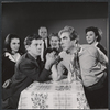 Alexandra Berlin, Brian Murray, John Sharp, Marjorie Rhodes, Donald Wolfit, and Hazel Douglas in the stage production All in Good Time