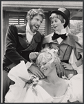 Marian Hailey (in front), J.D. Cannon, and Barbara Barrie in the stage production All's Well That Ends Well, Central Park