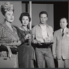 Nancy Cushman, Jane Hoffman, Ben Piazza and John C. Becher in the 1961 Off-Broadway production of The American Dream
