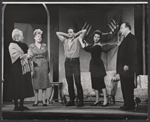 Sudie Bond, Nancy Cushman, Ben Piazza, Jane Hoffman and John C. Becher in the 1961 Off-Broadway production of The American Dream