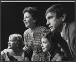 Sudie Bond, Sada Thompson, Carolyn Coates and playwright Edward Albee in rehearsal for the 1968 Broadway production of The American Dream