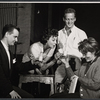 William Daniels [left], Viveca Lindfors [right] and unidentified others in American Repertory Company