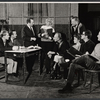 Eileen Heckart (center) with cast and production crew in rehearsal for the stage production And Things That Go Bump in the Night