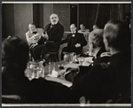 Albert Dekker, Herbert Berghof, and cast members in the stage production The Andersonville Trial