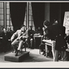 Robert Carroll, George C. Scott, and cast members in the stage production The Andersonville Trial