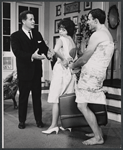 Larry Parks, Monica Moran, and Richard Roat in the stage production Any Wednesday