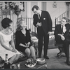 Monica Moran, Patricia Cutts, Larry Parks, and Richard Roat in the stage production Any Wednesday