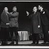 Constance Towers, Michael Kermoyan, Ed Steffe, and George S. Irving in the stage production Anya