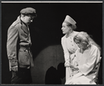 Michael Kermoyan, Patricia Hoffman and Constance Towers in the stage production Anya