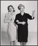 Lee Remick and Angela Lansbury in publicity for the stage production Anyone Can Whistle