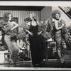 Lauren Bacall and dancers in the touring stage production Applause