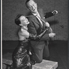 Signe Hasso and Maurice Evans in rehearsal for the stage production The Apple Cart