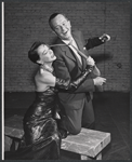 Signe Hasso and Maurice Evans in rehearsal for the stage production The Apple Cart