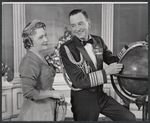 Katherine Hynes and Maurice Evans in the stage production The Apple Cart