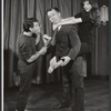 Hiram Sherman, Kathryn Loder and unidentified [left] in rehearsal for the 1961 Stratford production of As You Like It