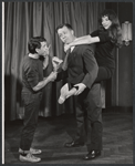Hiram Sherman, Kathryn Loder and unidentified [left] in rehearsal for the 1961 Stratford production of As You Like It