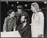 Roberta Maxwell, Brian Murray, John Tillinger, and Penelope Allen in the stage production Ashes