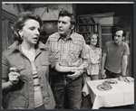 Elizabeth Franz, Kenneth Harvey, Faith Catlin, and Jeffrey DeMunn in the stage production Augusta