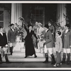 Marian Winters, Greer Garson, Robert Smith, Jan Handzlik, and company (background) in the stage production Auntie Mame