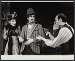 Inga Svenson, Fritz Weaver, and Peter Sallis in the stage production Baker Street