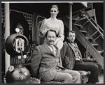 Peter Sallis, Inga Svenson, and Fritz Weaver in the stage production Baker Street