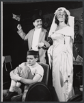 Phil Bruns, David Hurst, and Salome Jens in the stage production The Bald Soprano [and] Jack, or the Submission