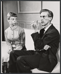 Mary Grace Canfield and Donald Moffat in the stage production The Bald Soprano [and] Jack, or the Submission