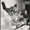 Phil Bruns, Mary Grace Canfield, Jenny Egan, and David Hurst in the stage production The Bald Soprano [and] Jack, or the Submission