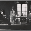 William Bogert (2nd from left), Ed Begley (center), and unidentified actors in the stage production Banderol