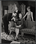 Kurt Kasznar, Robert Redford, Mildred Natwick, and Penny Fuller in the stage production Barefoot in the Park