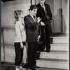 Penny Fuller, Kurt Kasznar, and Tony Roberts in the stage production Barefoot in the Park