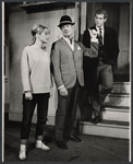 Penny Fuller, Charles Korvin, and Tony Roberts in the stage production Barefoot in the Park