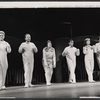 Nancy Haywood, James Costigan, Kaye Ballard, Richard Hayes, Allyn Ann McLerie, and Burt Convy in the stage production The Beast in Me