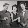 Bert Lahr, Patricia Englund and Larry Hagman in rehearsal for the stage production The Beauty Part