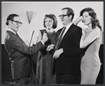 Joseph Leon, Fiddle Viracola, David Doyle and Marie Wallace in rehearsal for the stage production The Beauty Part