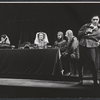 Anthony Quinn (on far right) with unidentified cast members in the stage production Becket