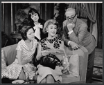 Leora Dana, Carol Booth, Arlene Francis, and Fernand Gravet in the stage production Beekman Place